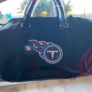 Tennessee Titans Faux Leather Unisex Duffle Bag